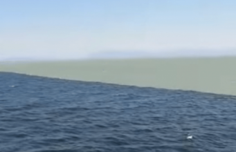 Mahnitëse! E thënë dhe në Kur’an: kufiri midis dy oqeaneve me ujra të papërziera (video)