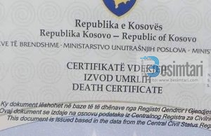 ÇERTIFIKATA E VDEKJES!!