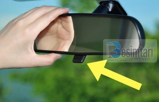 A e dini se për çfarë shërben kjo pjesë në pasqyrën e brendshme të veturës?